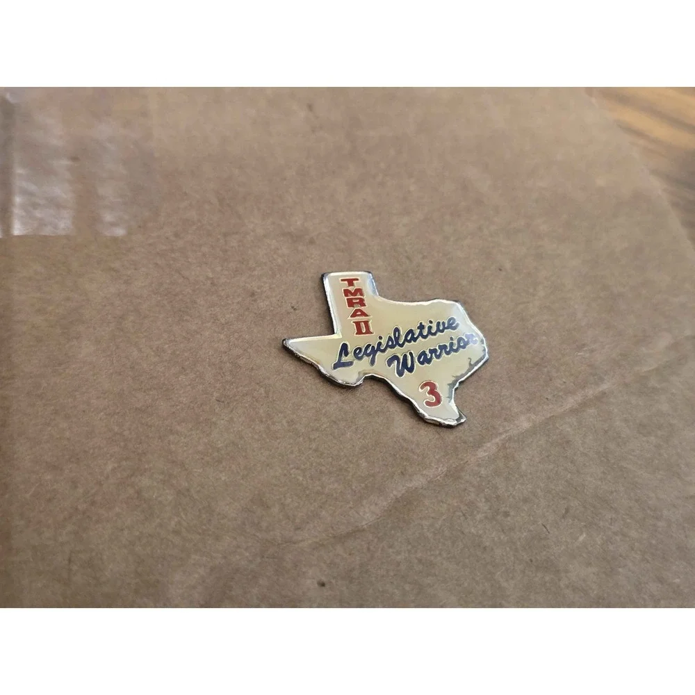 Texas Legislative Warrior Advocacy Organization Backpack Lapel Vest Hat Pin H21